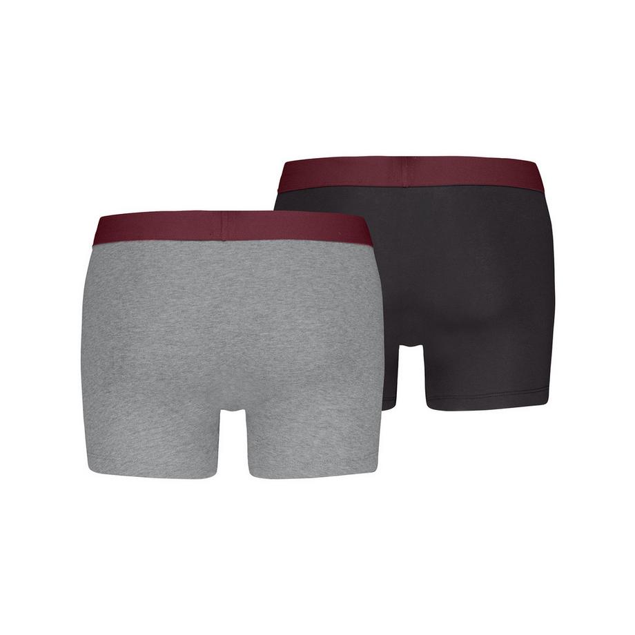 Levi's® Solid Basic Boxer Brief Cotone Biologico Confezione Doppia  