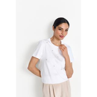 Rich & Royal T-shirt con applicazione floreale  