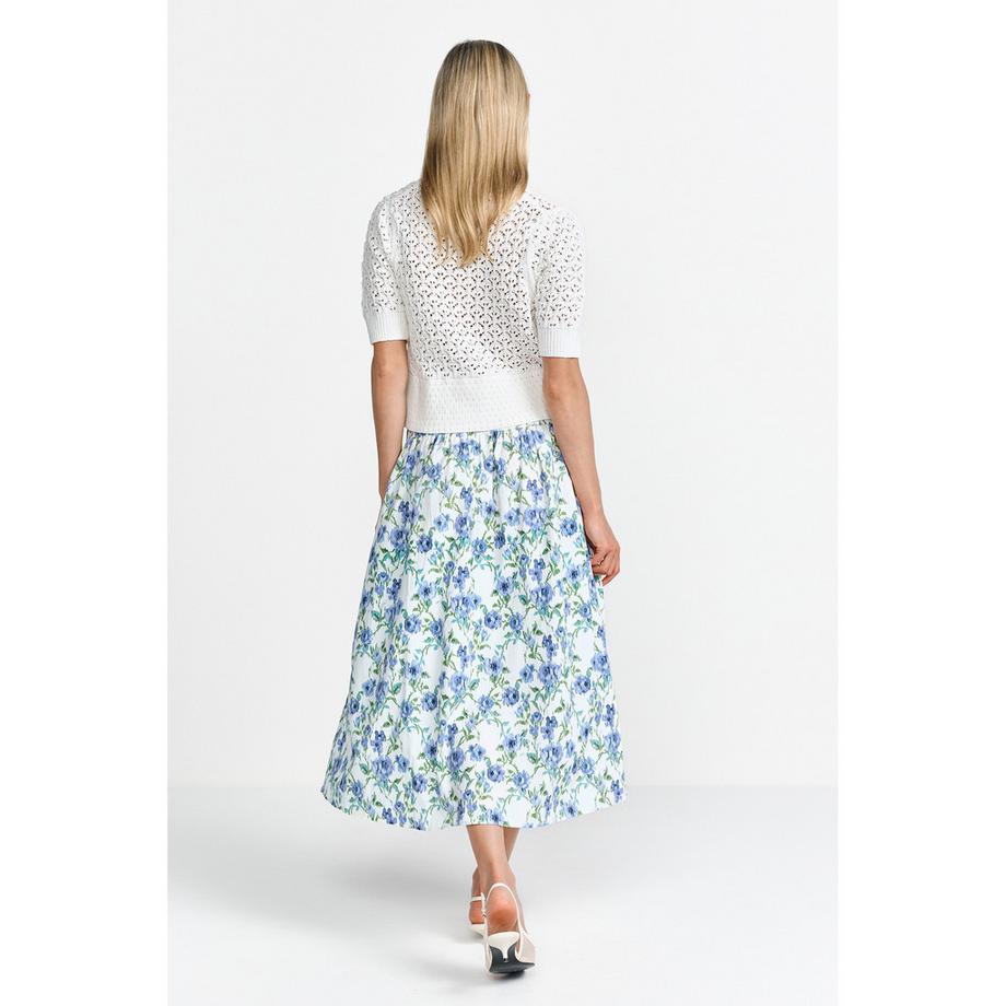 Rich & Royal Gonna plissettata floreale midi  