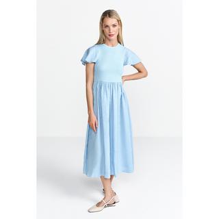 Rich & Royal MatMix Abito Midi Svasato Maniche Corte  