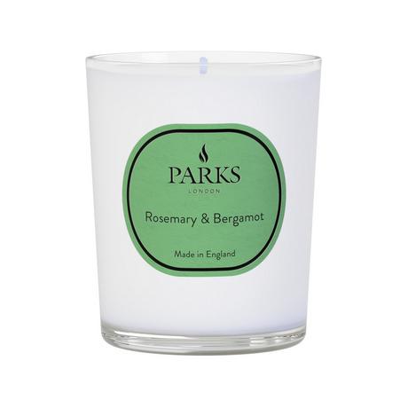 Parks London Bougie parfumée en verre Rosemary & Bergamot 