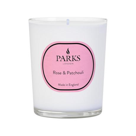 Parks London Candela profumata in vetro Rose & Patchouli 