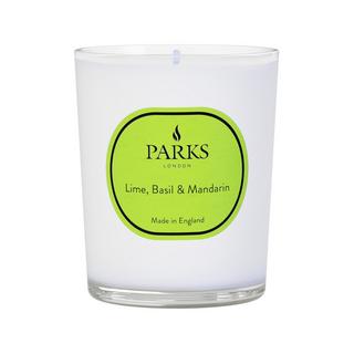 Parks London Candela profumata in vetro Lime, Basil & Mandarin 