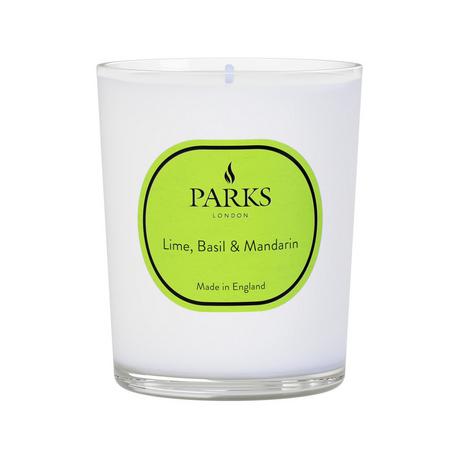 Parks London Candela profumata in vetro Lime, Basil & Mandarin 