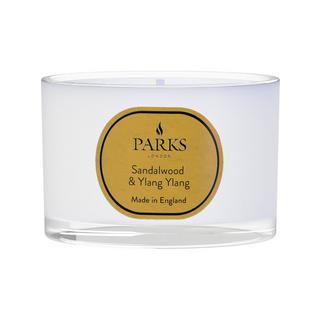 Parks London Candela profumata in vetro Sandalwood & Ylang Ylang 