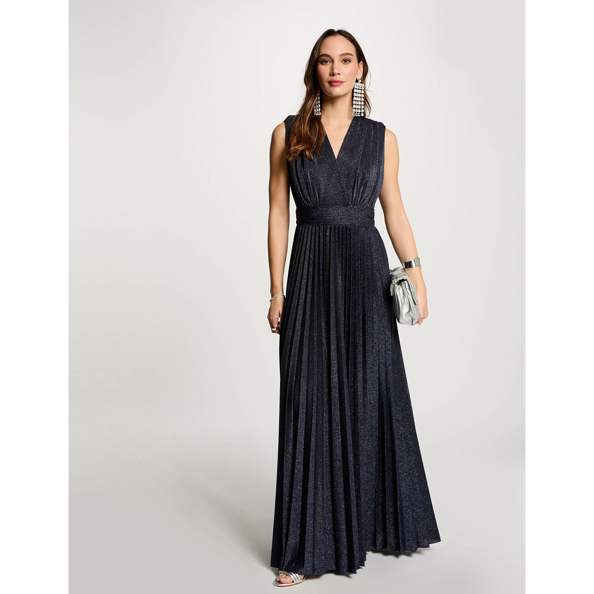 Morgan Damen Kleid Kurzärmlig – Mit Jeansgürtel, Polokragen, Knopfleiste & 2 Taschen