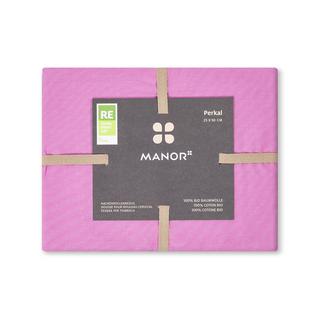 Manor Housse de traversin Percale Uni  