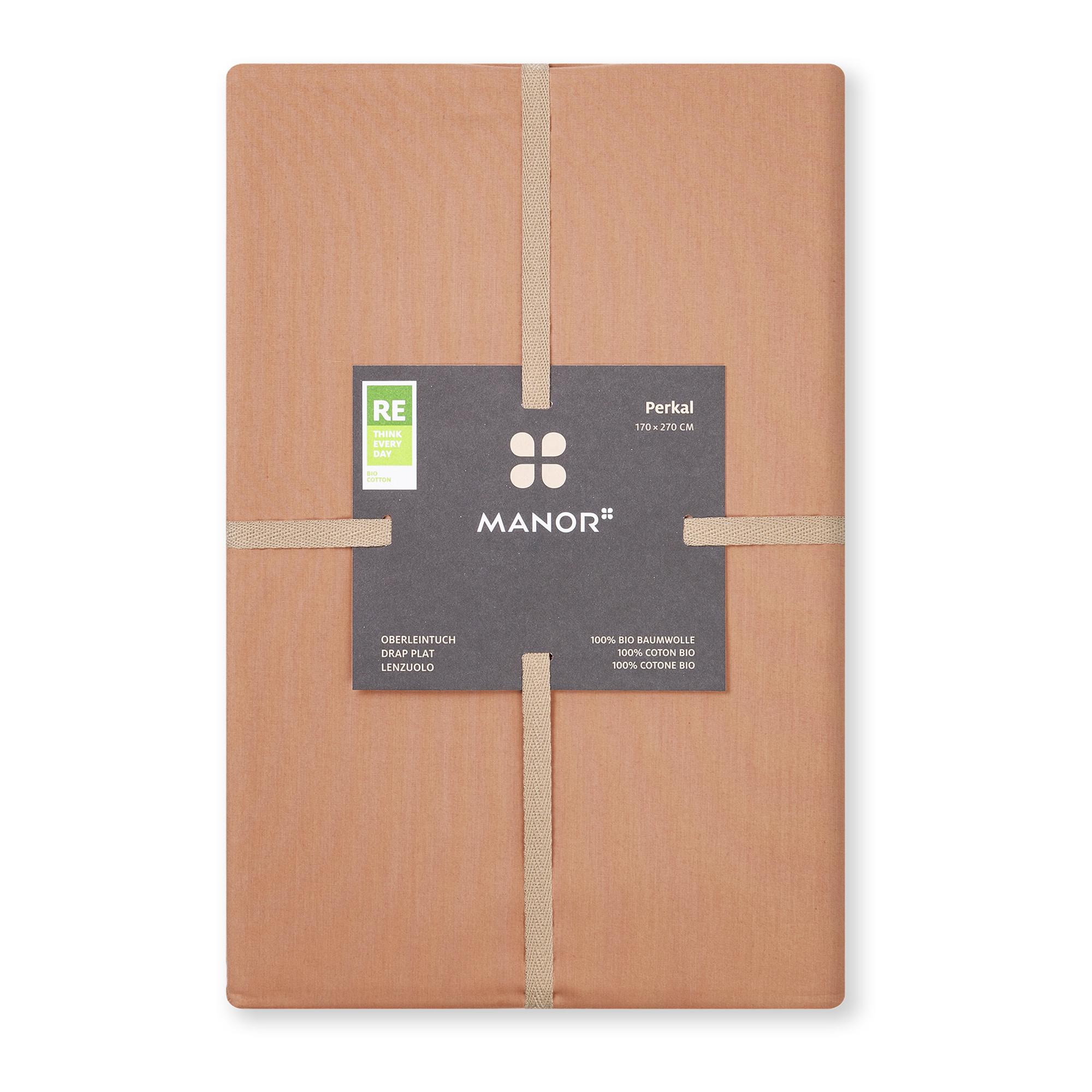 Manor Percalle Uni Lenzuolo con Angoli  