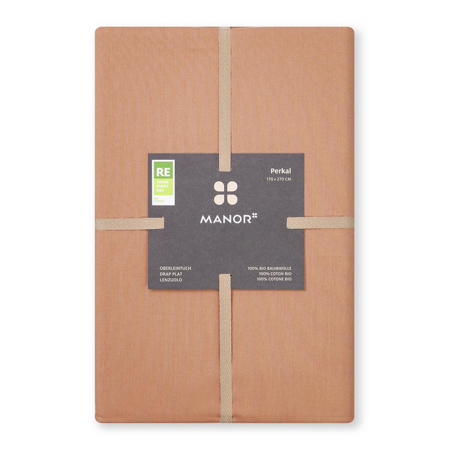 Manor Percalle Uni Lenzuolo con Angoli  