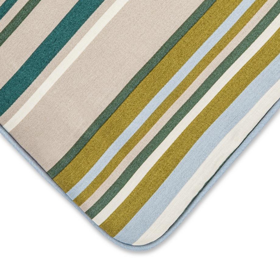 Manor Vilamatsa Gestreifter Satin Kissenbezug  