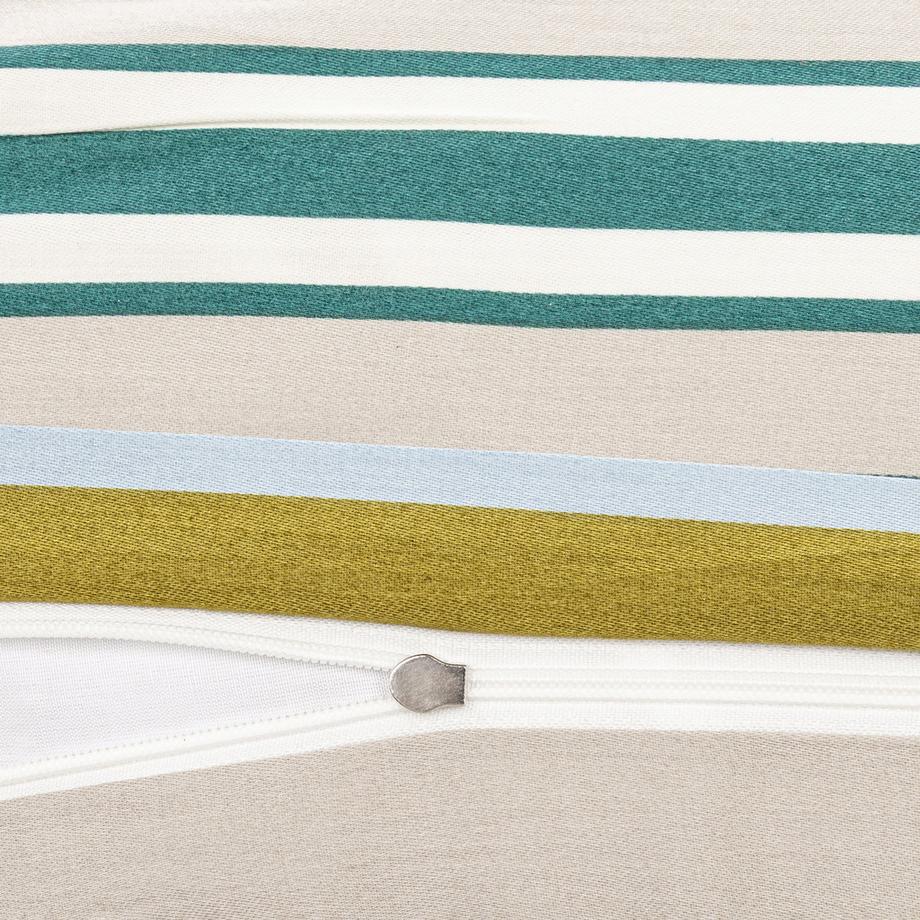 Manor Vilamatsa Gestreifter Satin Kissenbezug  