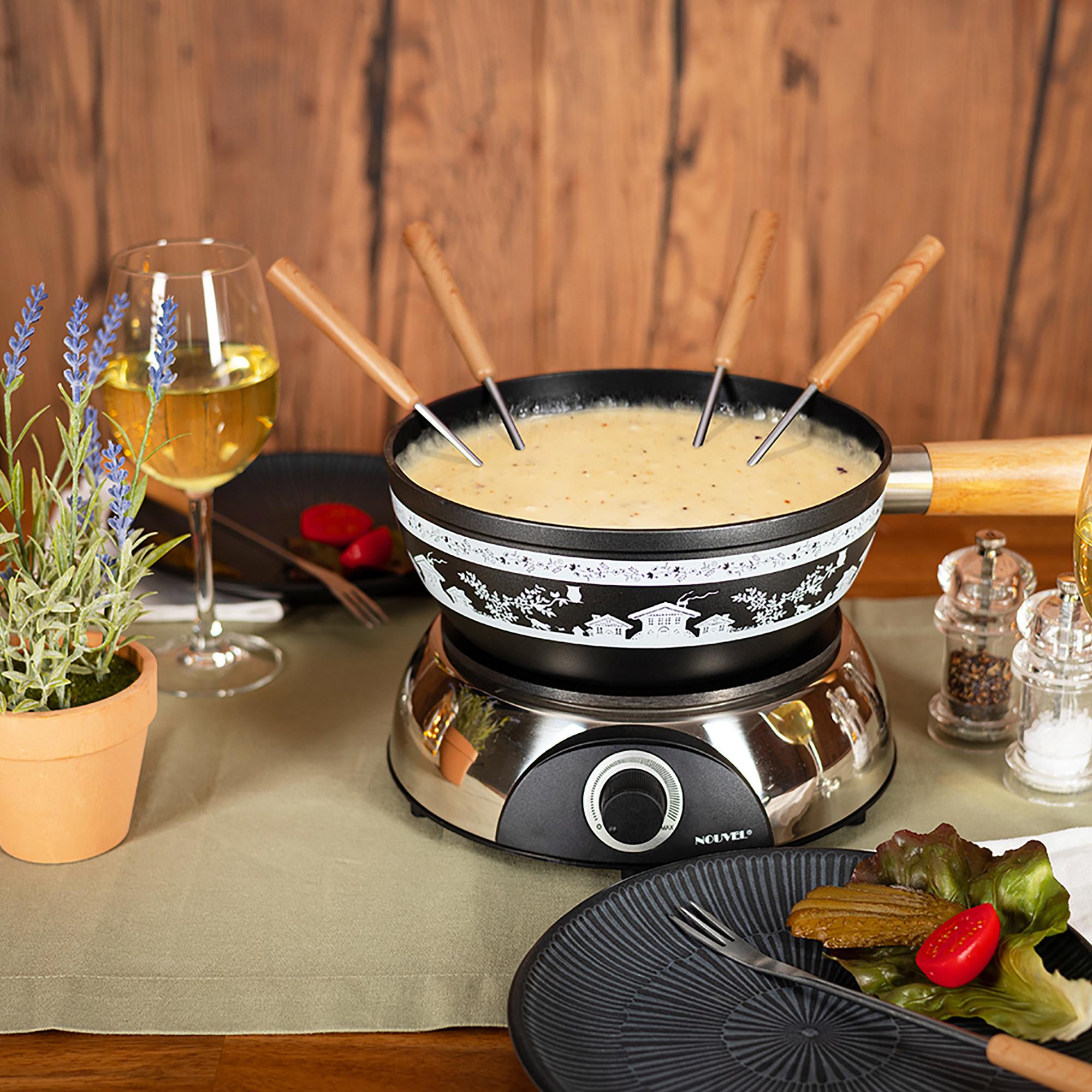 NOUVEL Service à fondue Chalet, 8 pcs 