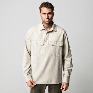 Manor Man Langarm Overshirt mit Brusttaschen  