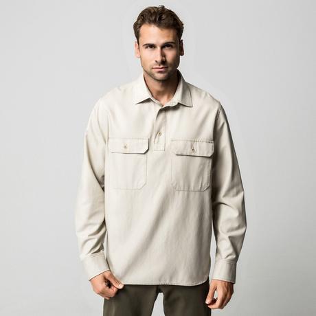 Manor Man Langarm Overshirt mit Brusttaschen  