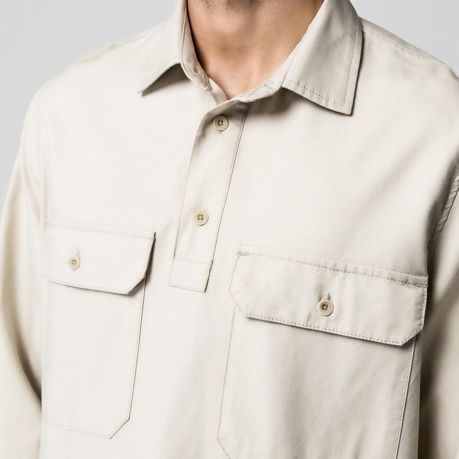 Manor Man Langarm Overshirt mit Brusttaschen  