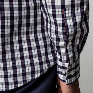 Manor Man Langarm Modern Fit Karomuster Hemd  