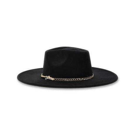 GUESS Chapeau Fedora avec Détail Chaîne  