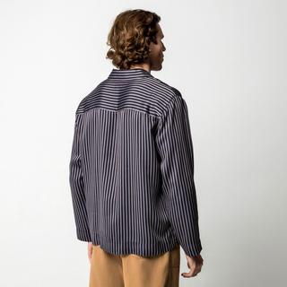 Manor Man Gestreiftes Langarmhemd  