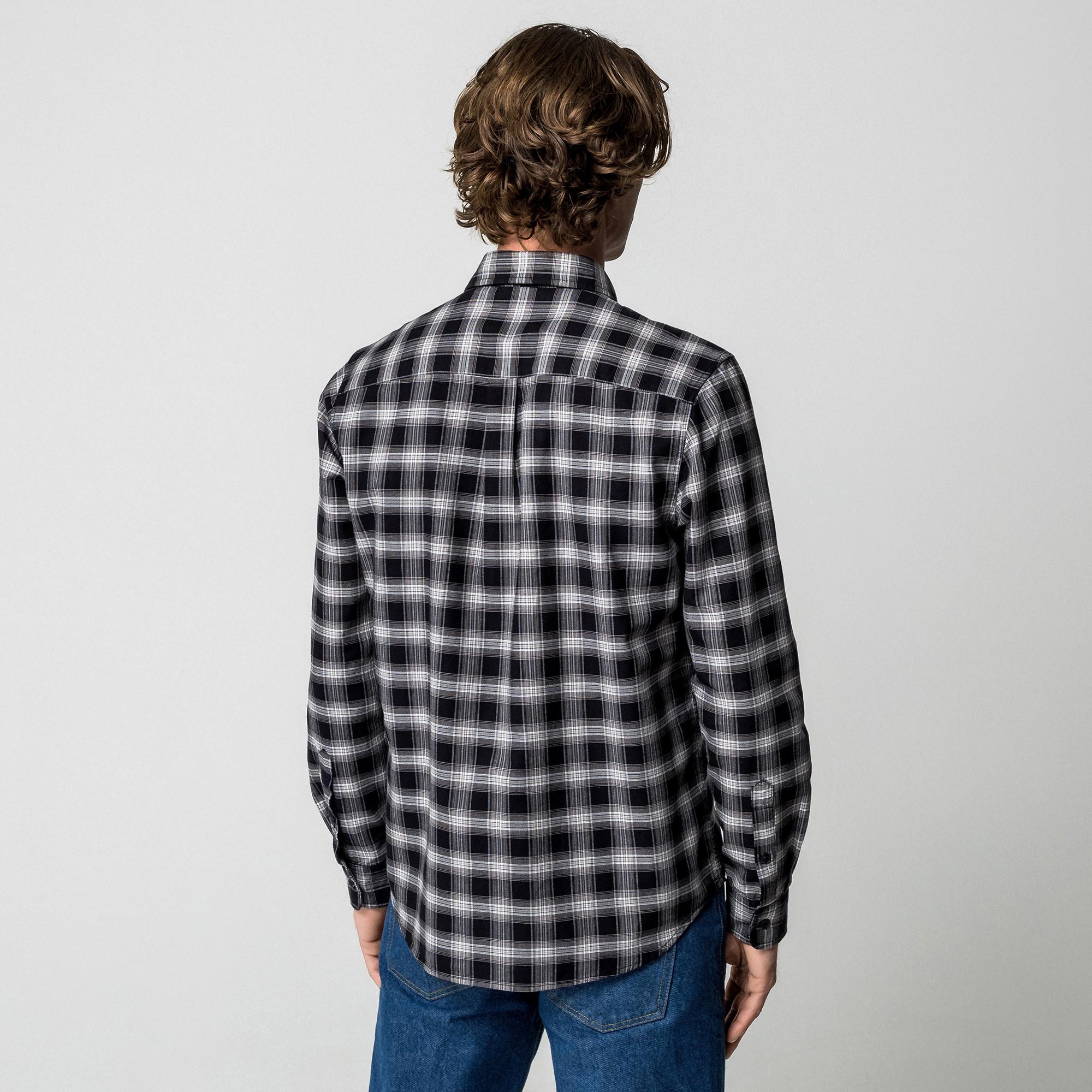 Manor Man Camicia a Quadri Uomo Maniche Lunghe Regular Fit  