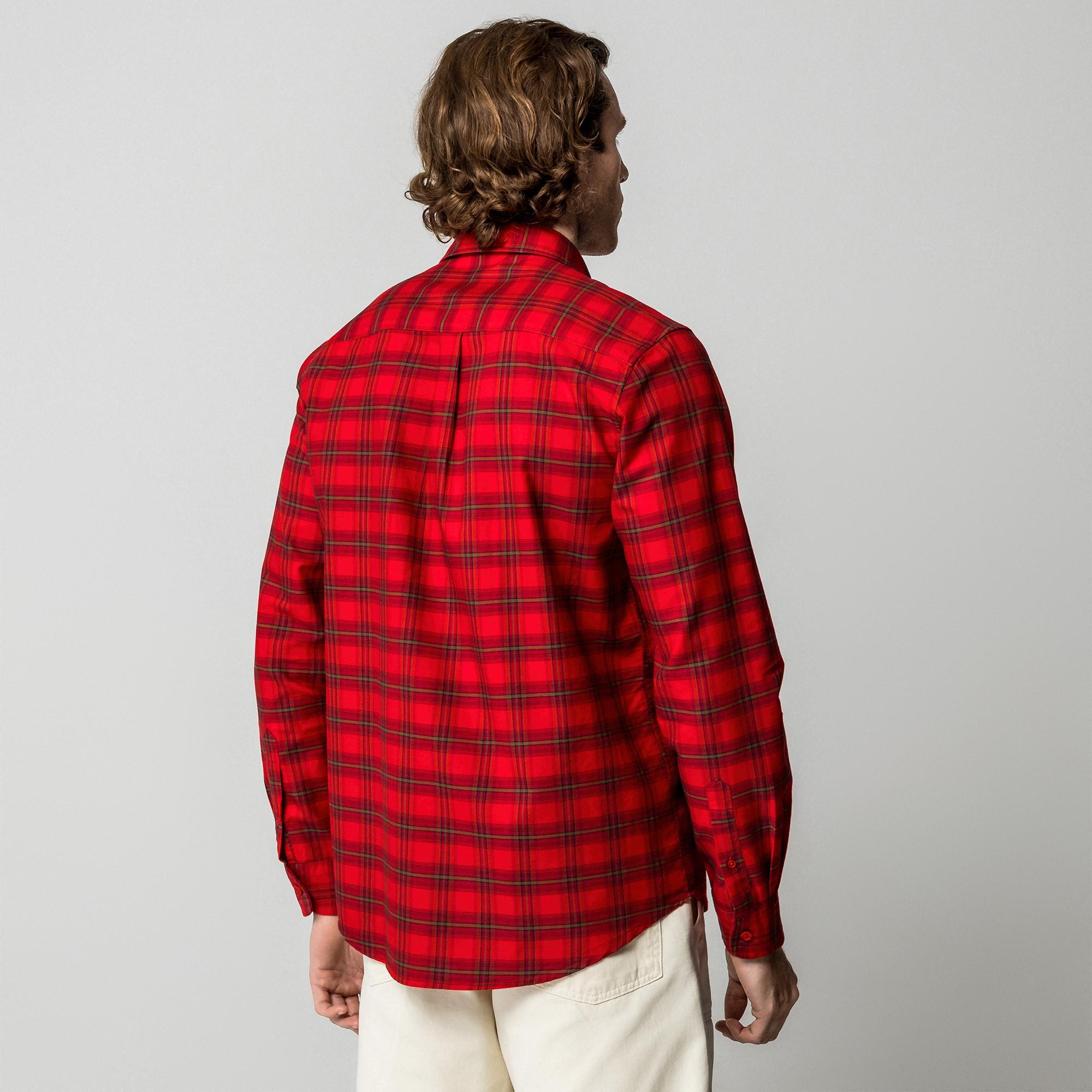 Manor Man Kariertes Langarmhemd Modern Fit  