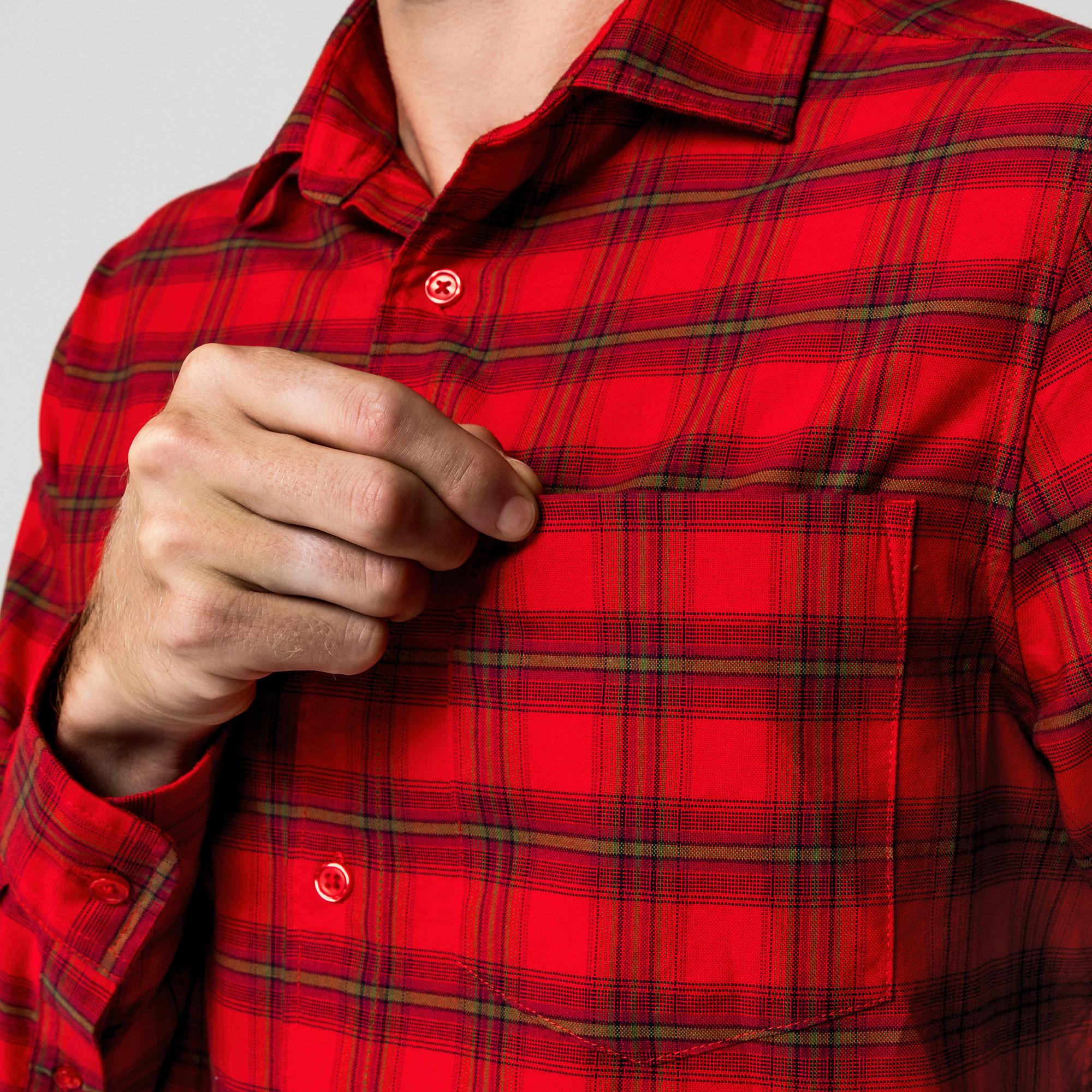 Manor Man Kariertes Langarmhemd Modern Fit  