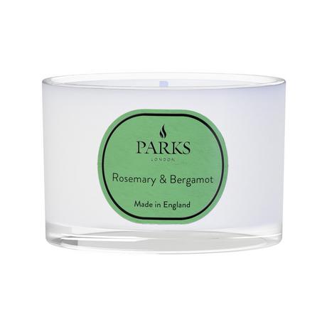Parks London Bougie parfumée en verre Rosemary & Bergamot 