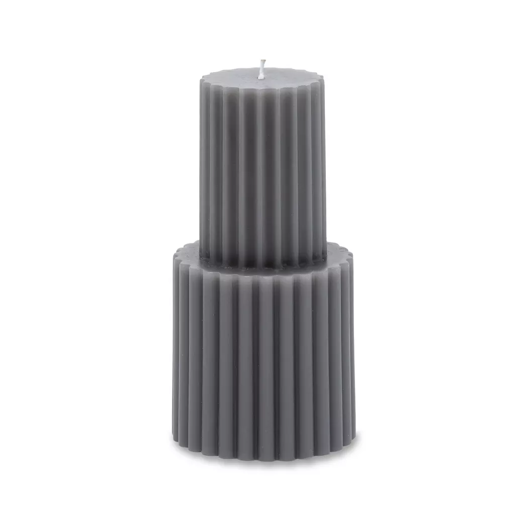 Manor Zylinderkerze Candle Dark Gray