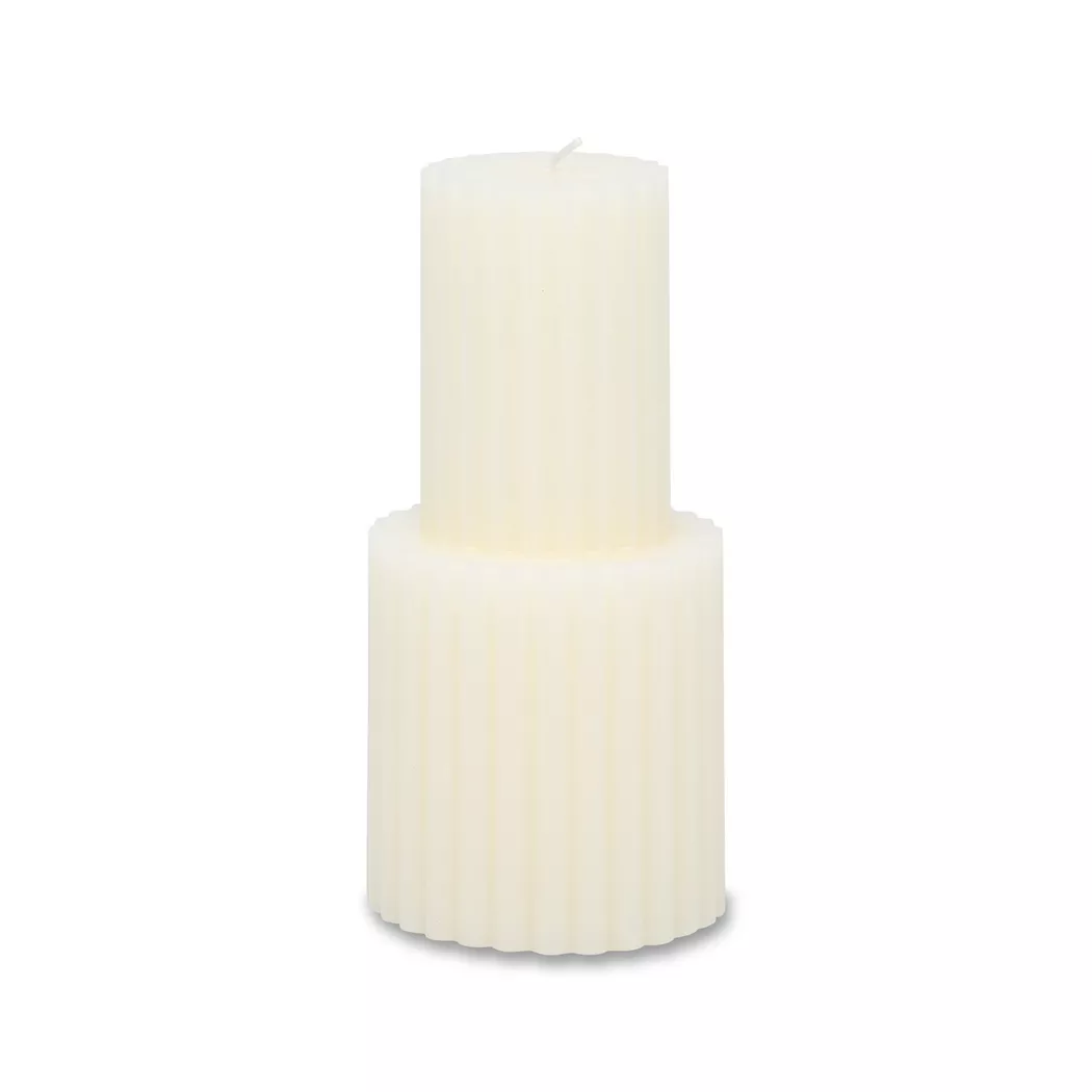 Manor - Zylinderkerze, H18CM,Ø9CM, Weiss