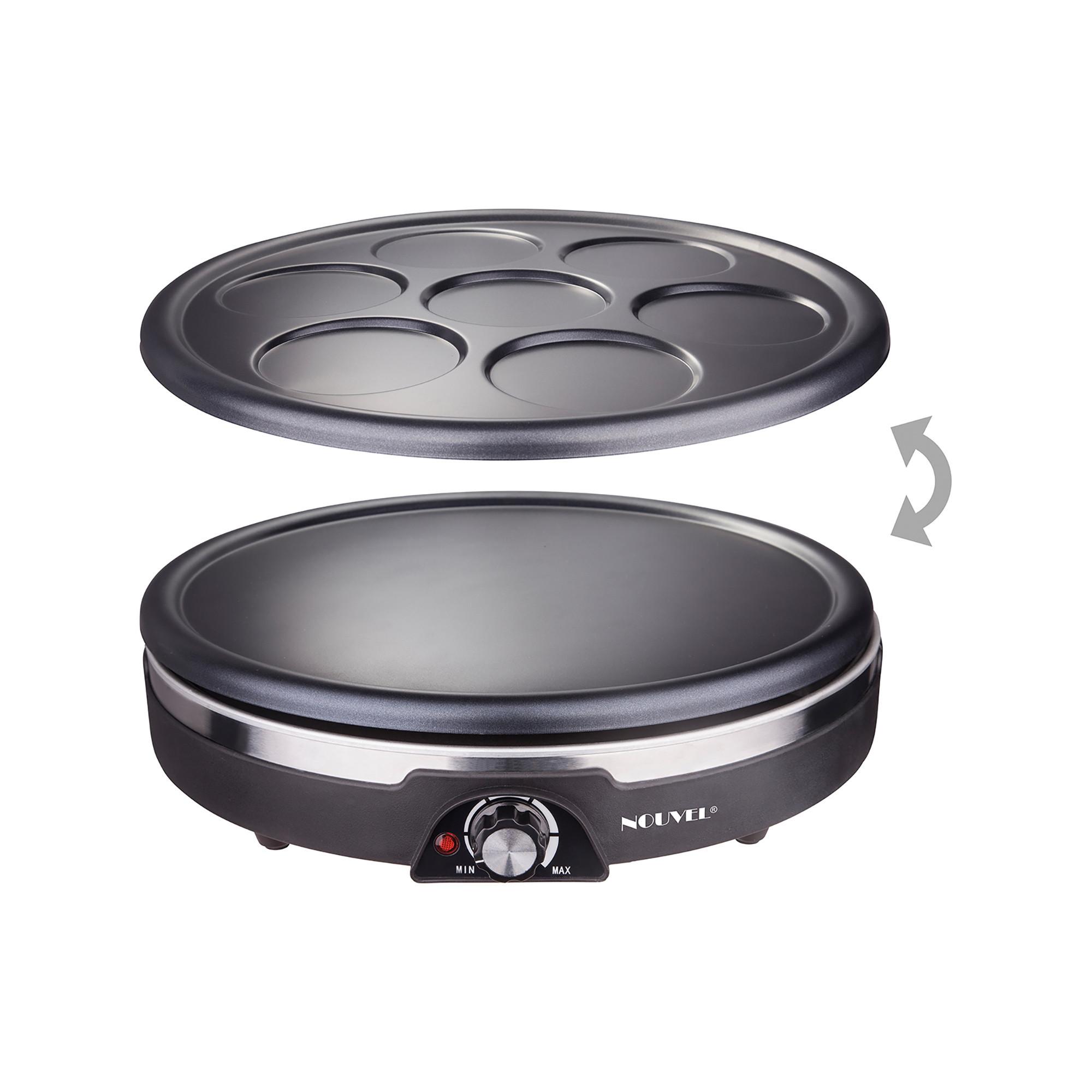 NOUVEL Appareil à crêpes avec 2 plaques 