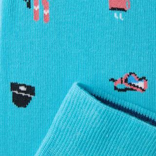 von Jungfeld Ski Retro Blue Chaussettes à Motifs  