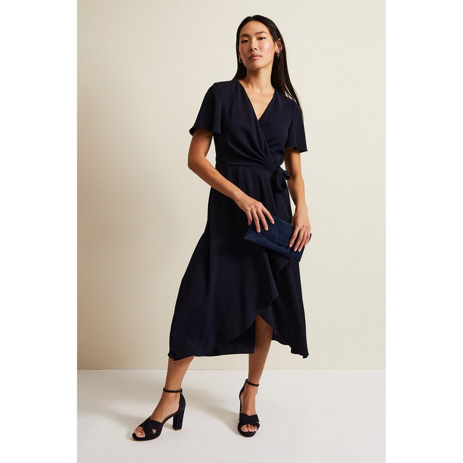 Phase Eight Julissa Vestito Incrociato Maniche Corte  