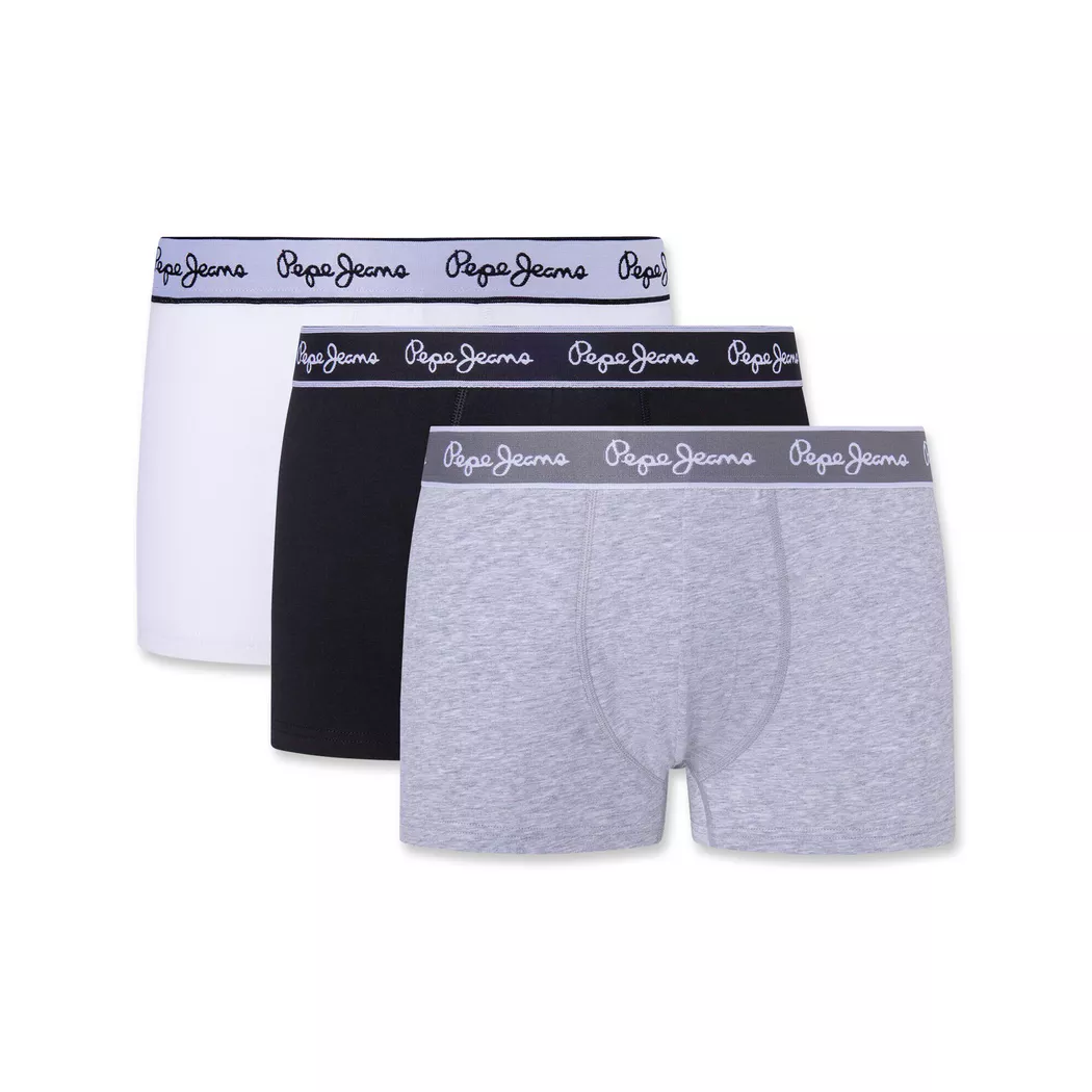 Pepe Jeans Boxers Pepe 3 Unités Grey Marl 2XL Homme