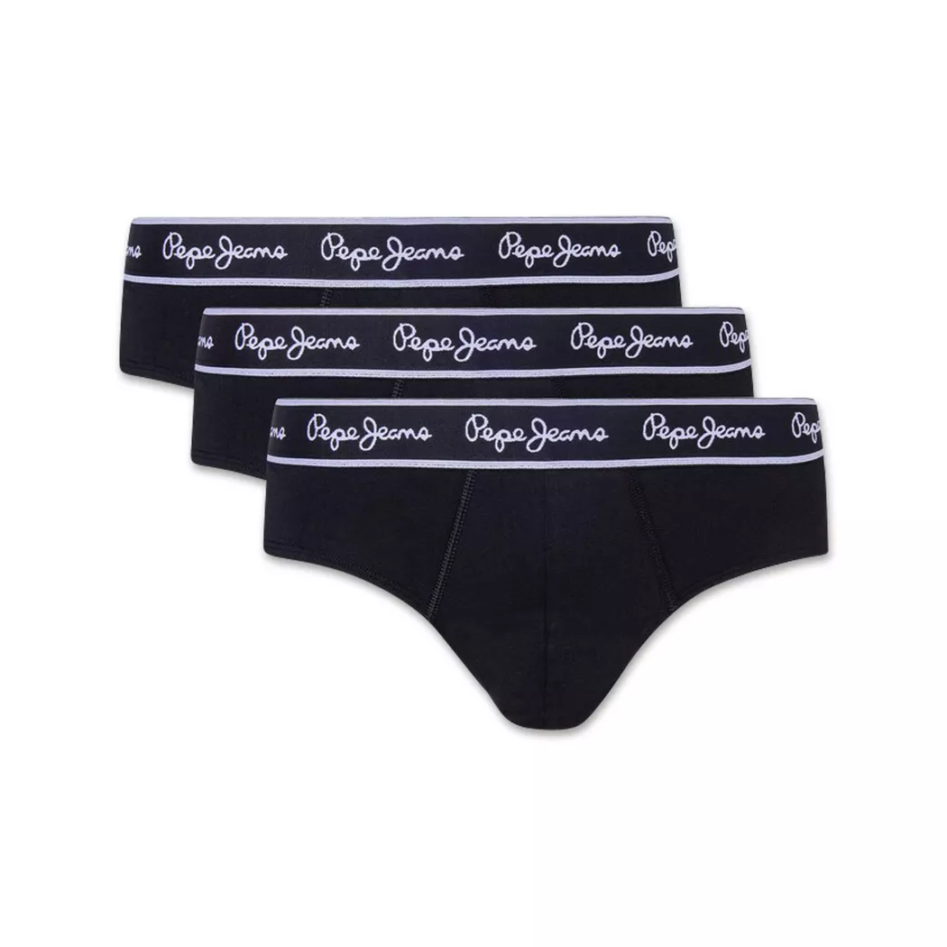 Pepe Jeans Slips Pepe 3 Unités Black L Homme