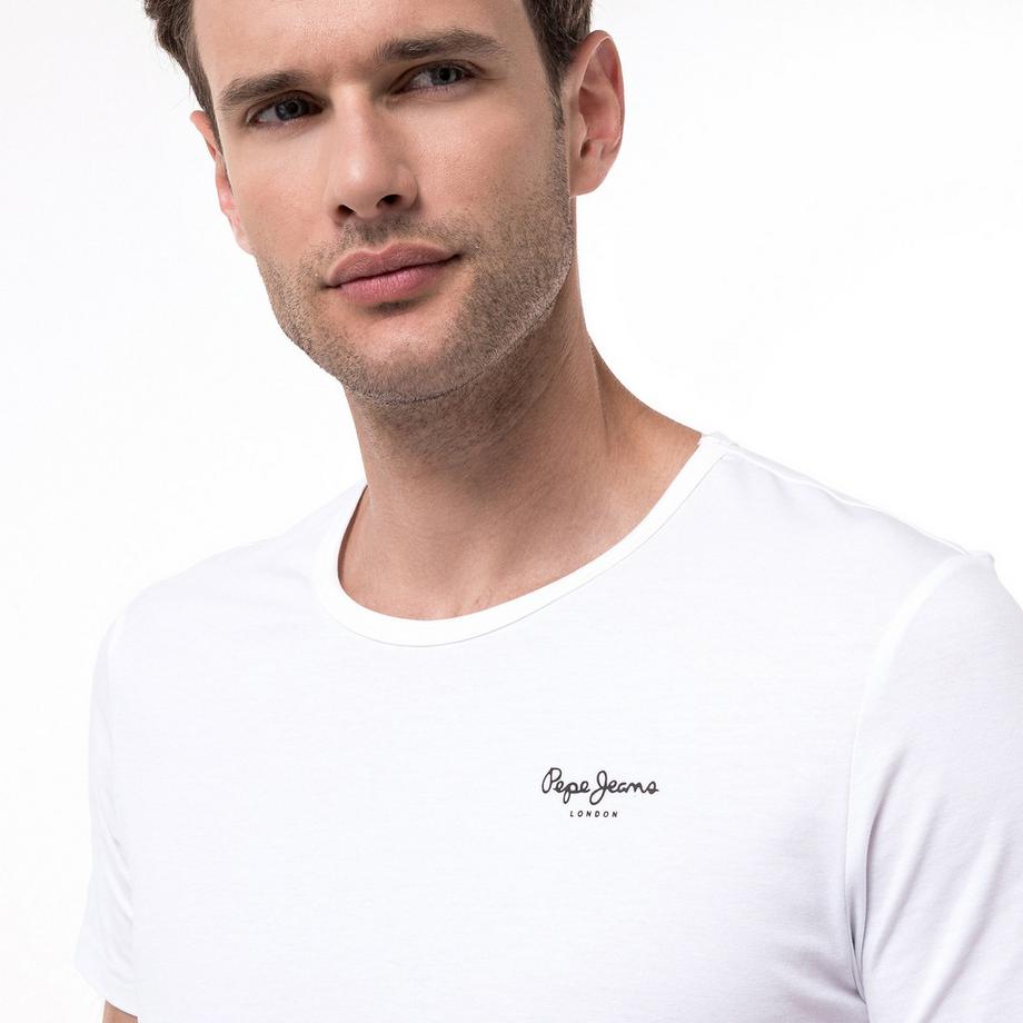 Pepe Jeans London Lot de 2 T-shirts Manches Courtes Coupe Ajustée  