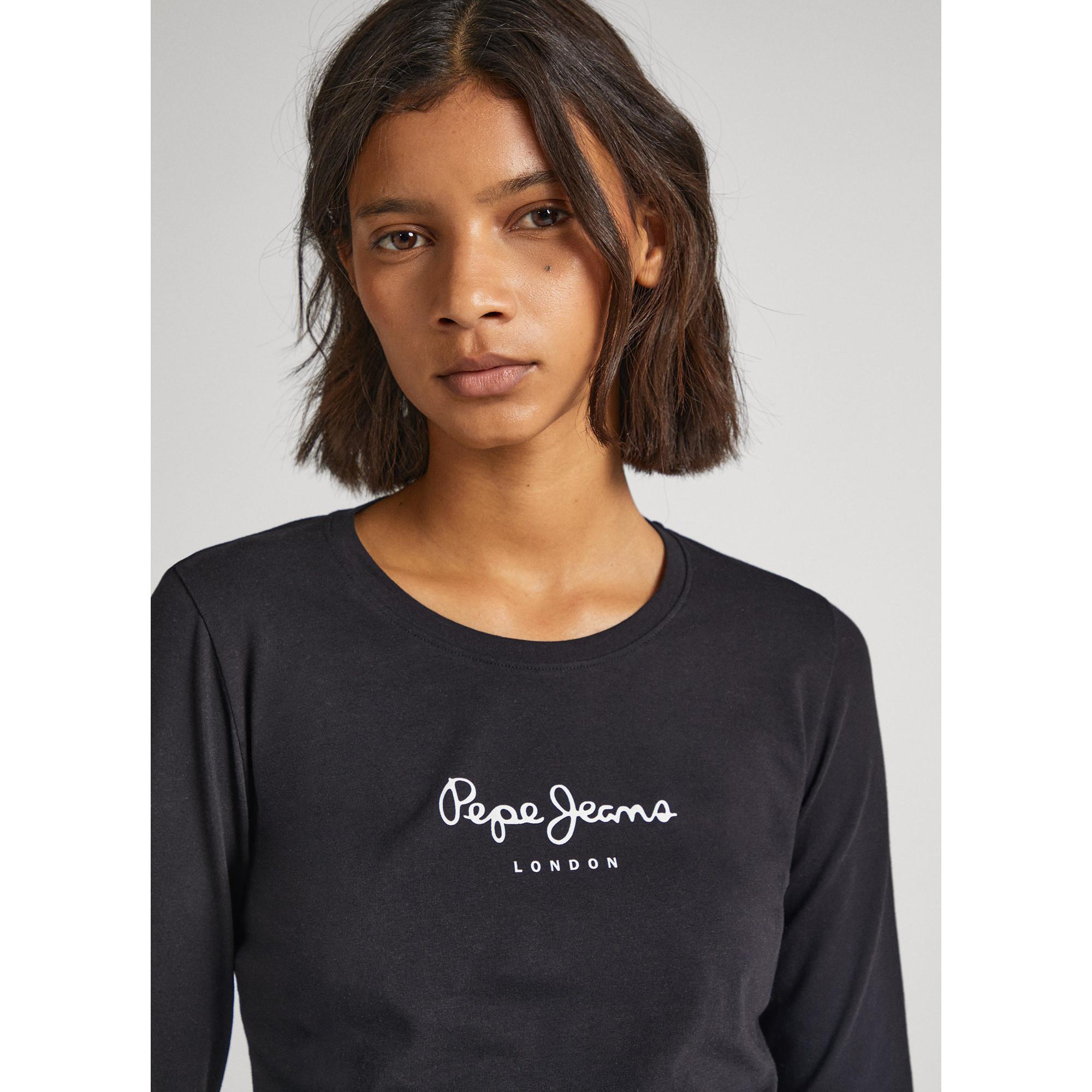 Pepe Jeans NEW VIRGINIA T-shirt, col rond, manches longues 