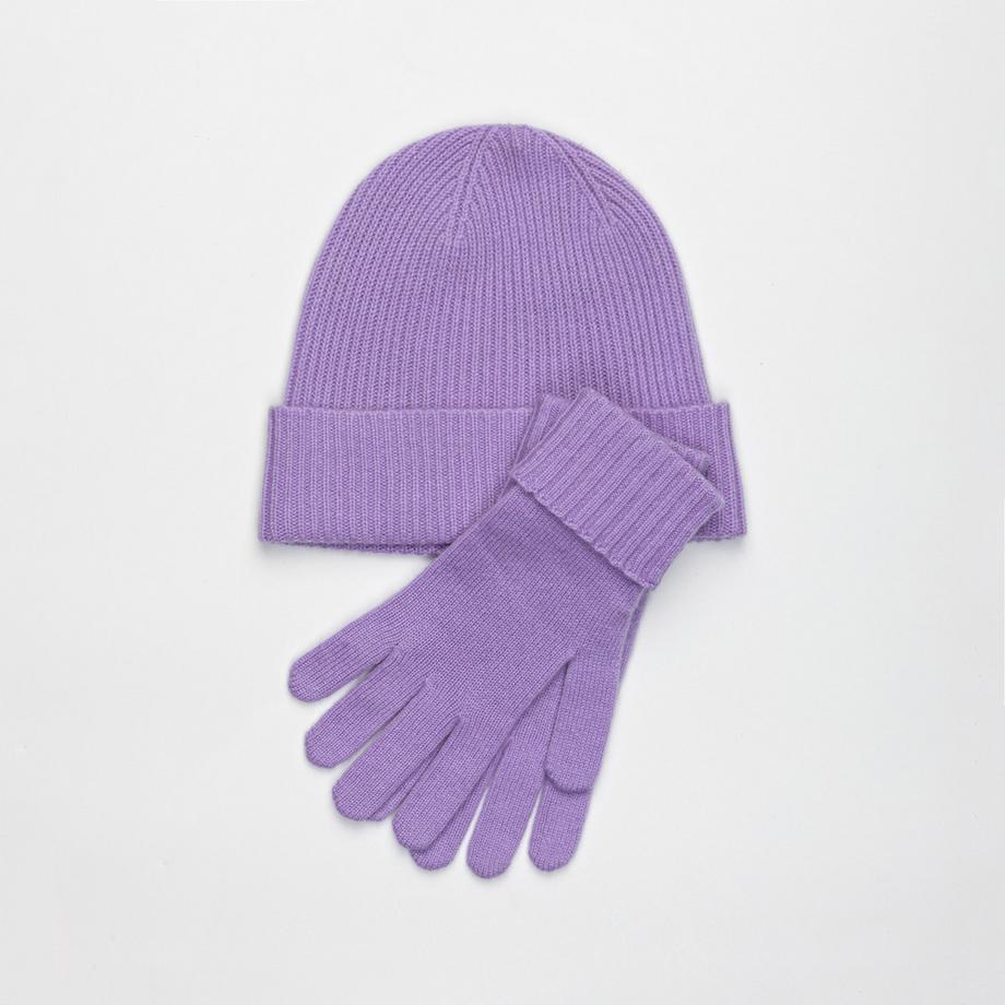 Manor Woman Berretto in cashmere a coste  