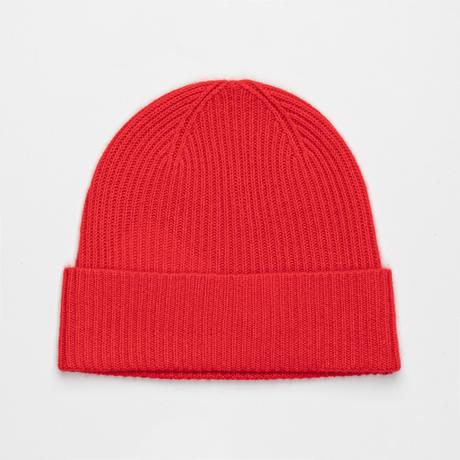 Manor Woman Bonnet en cachemire maille côtelée  