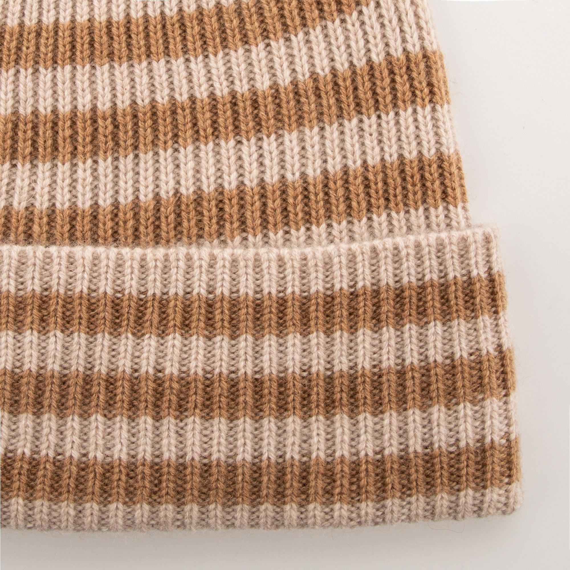 Manor Woman Berretto a costine a righe  