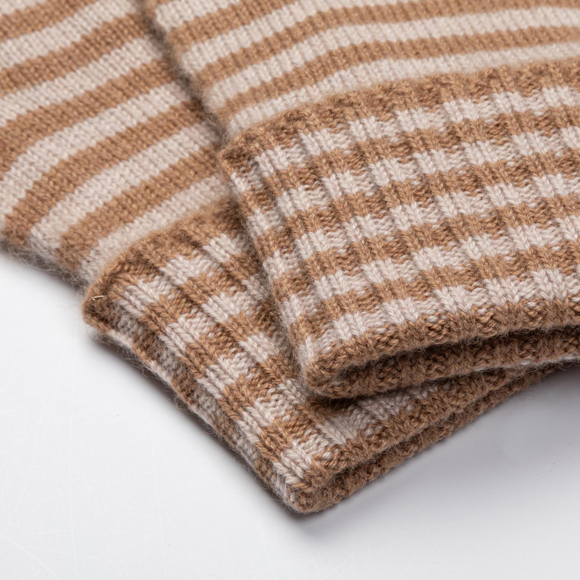 Manor Woman Guanti a dita a righe  