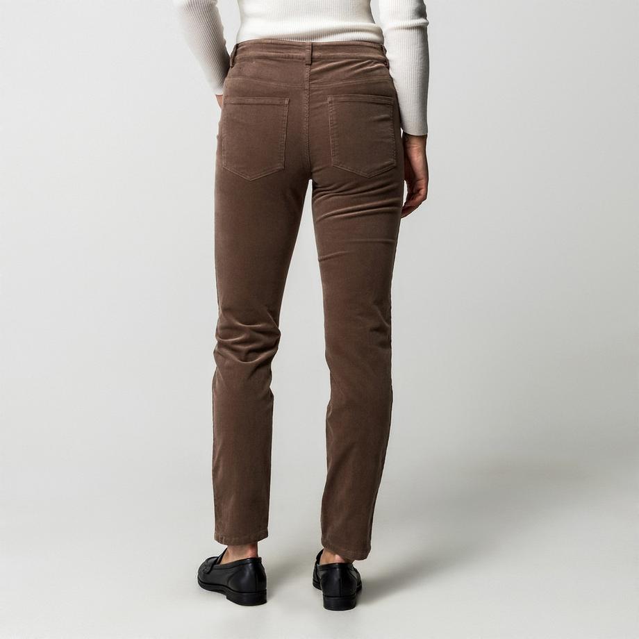 Manor Woman Pantaloni 5 tasche in velluto a coste Slim Fit  