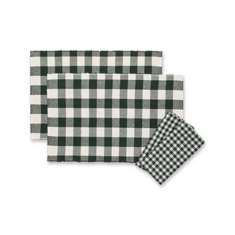 Manor Servietten und Tischsets, 2er-Set Karo 