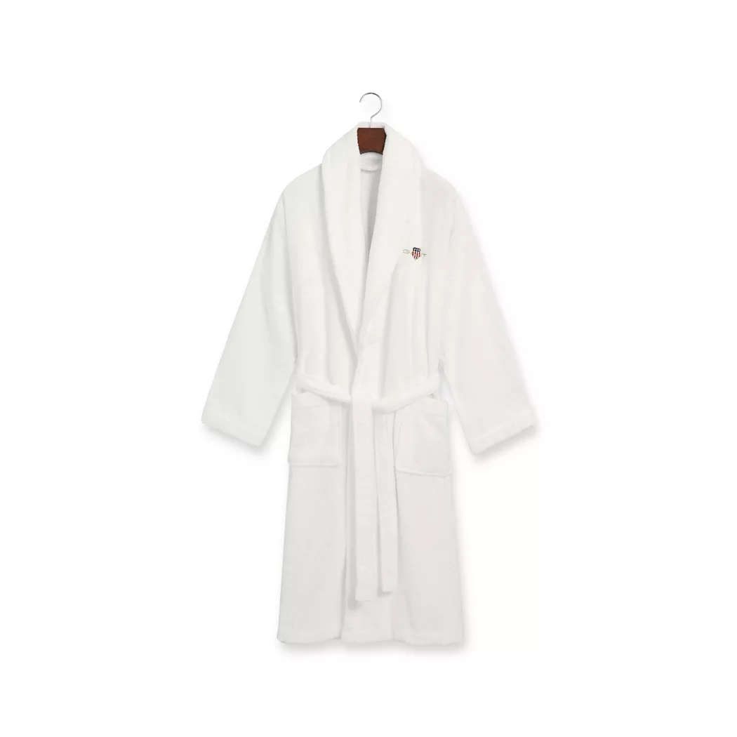 Gant - Bademantel, unisex, für Damen, Weiss, Größe M