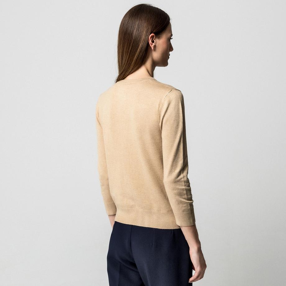 Manor Woman Cardigan Col Rond Manches 3/4  