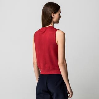 Manor Woman Ärmelloser Feinstrick Cardigan  