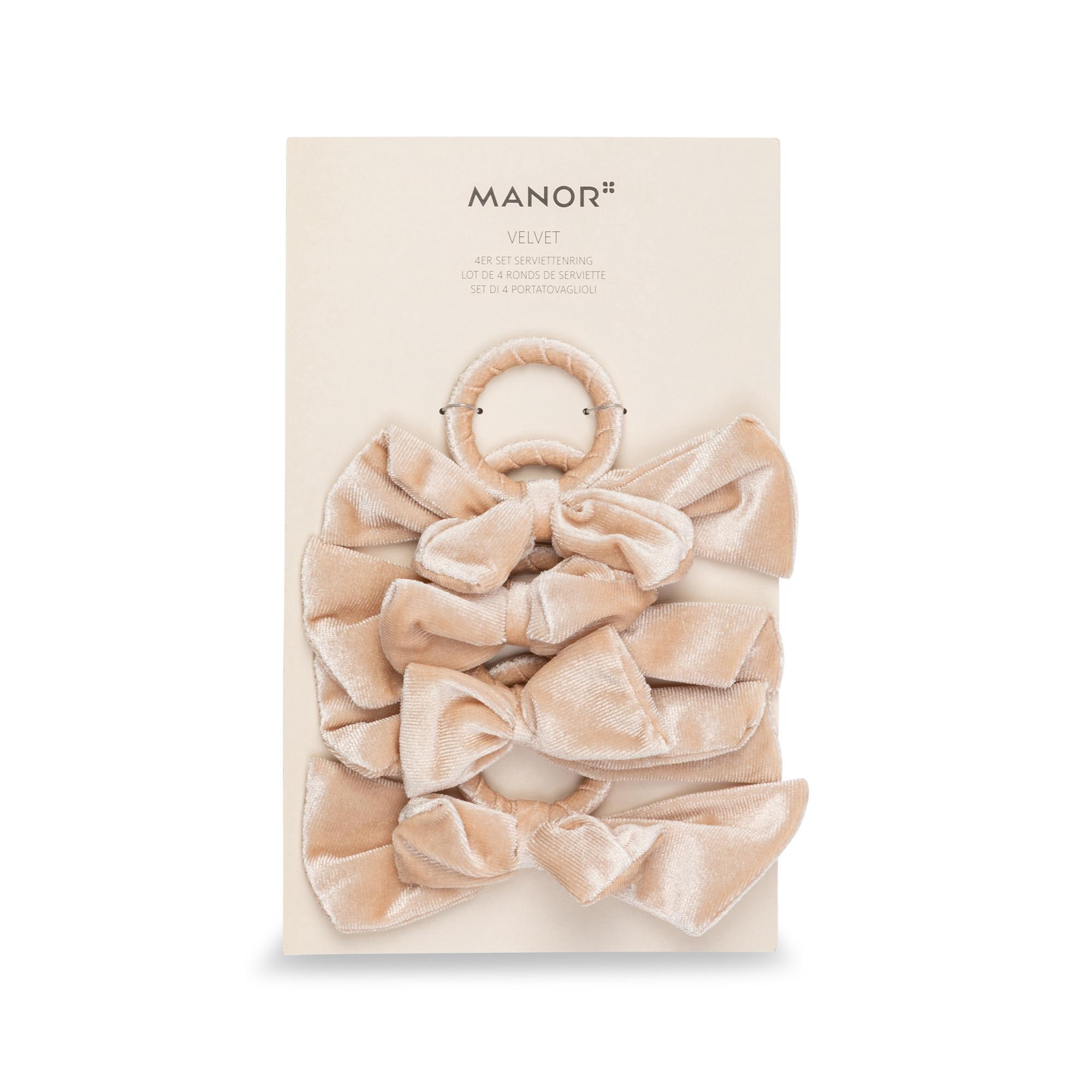 Manor Serviettenring, 4 Stück Velvet 