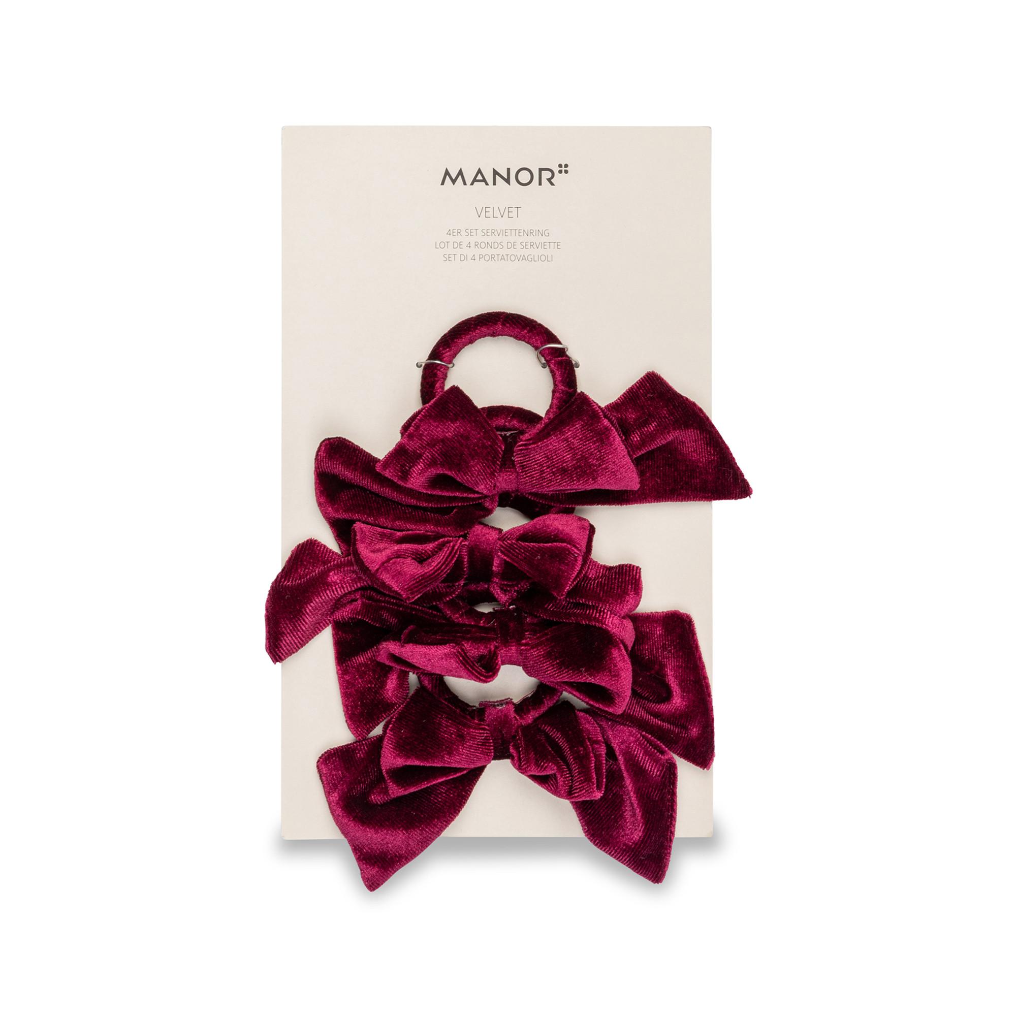 Manor Serviettenring, 4 Stück Velvet 