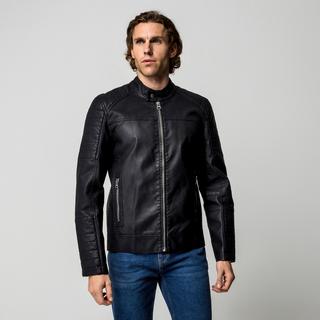Manor Man Veste Biker en Faux Cuir  