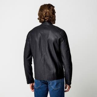 Manor Man Veste Biker en Faux Cuir  