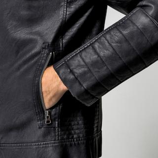 Manor Man Veste Biker en Faux Cuir  