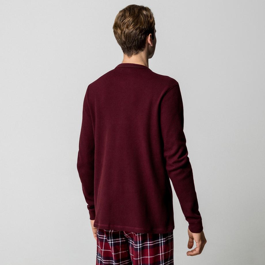 Manor Man Haut de Pyjama Gaufre Coupe Regular  